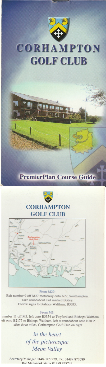 Corhampton Golf Club – Premier Plan Course Guide 1998 – Corhampton Golf ...